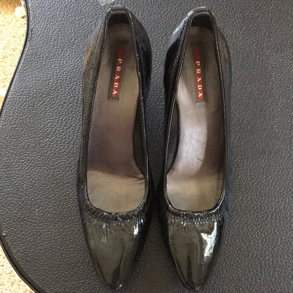 Black Prada Elastic Heels